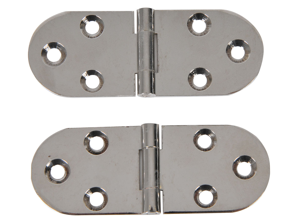 Obelink RVS afgeronde scharnieren (2x stuks) - glans