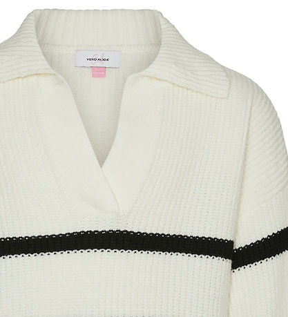 Vero Moda Girl Bluse - Strick - VmLuna - Birch/Black