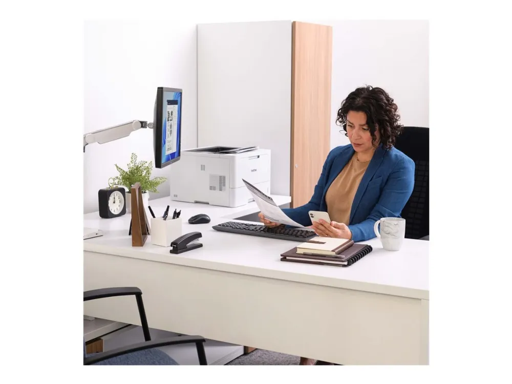 Brother HL-L5210DW - Printer - S/H - Duplex - laser - A4/Legal - 1200 x 1200 dpi - op til 48 spm - kapacitet: 350 ark - USB 2.0, Gigabit LAN, Wi-Fi(n), NFC