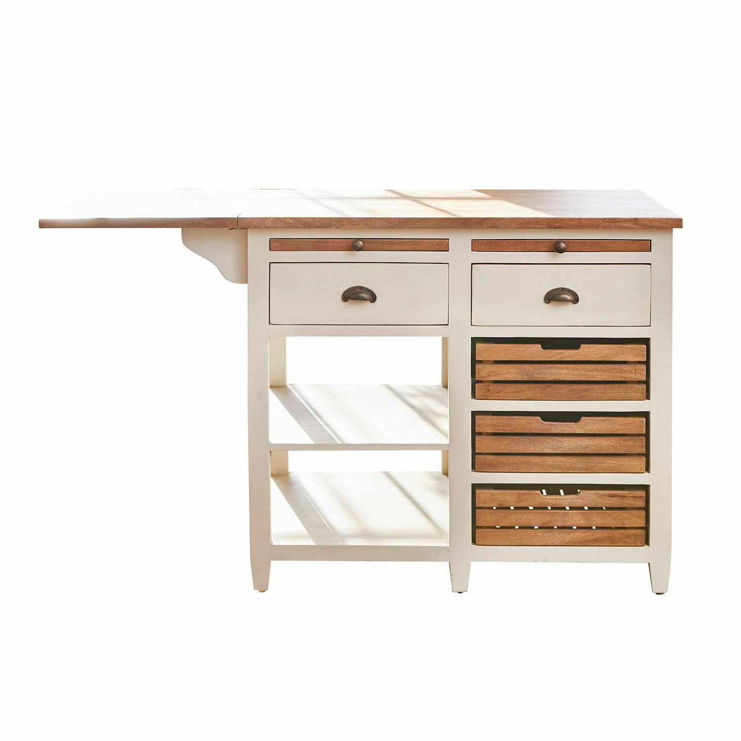 Küchenblock Vauthiermont creme/braun