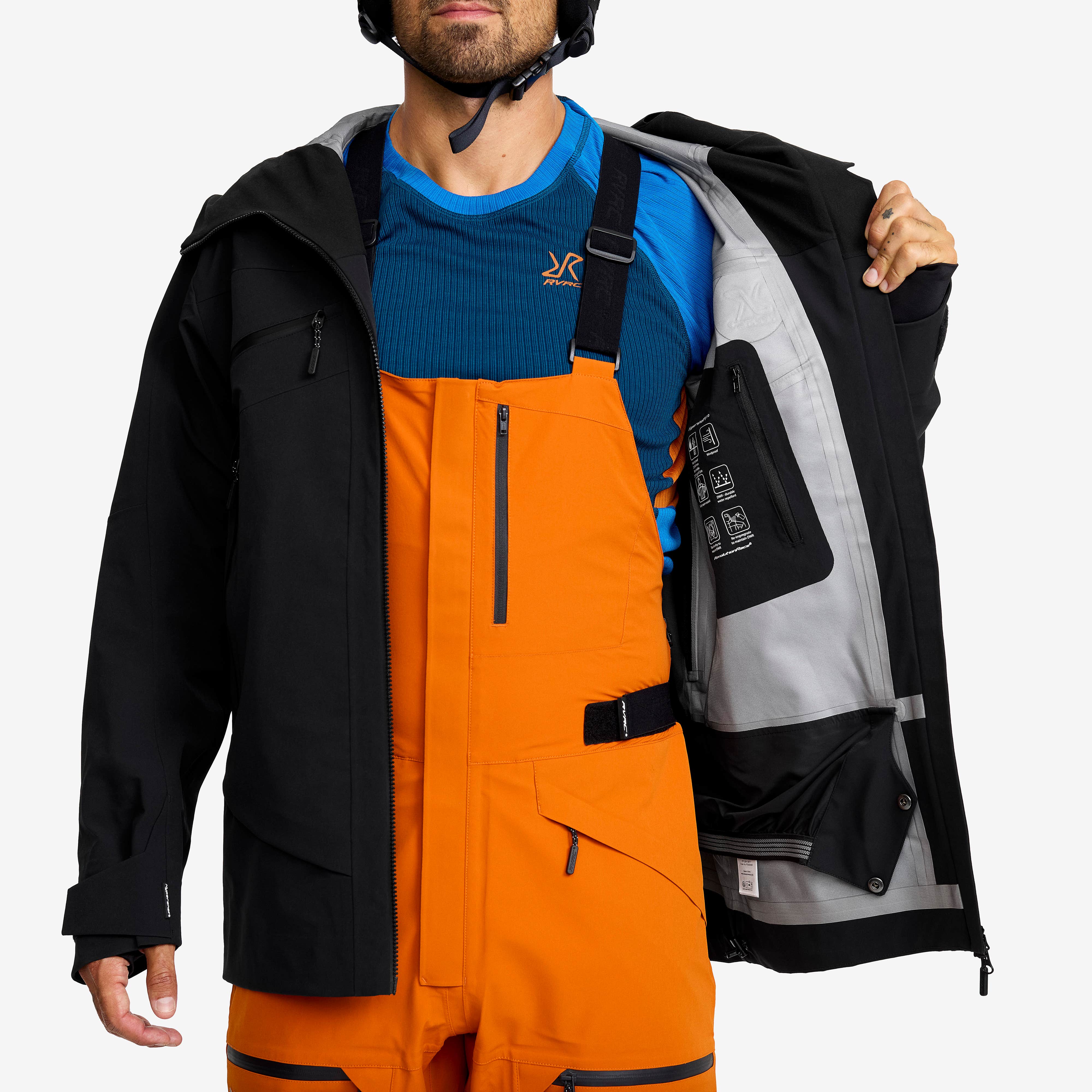 Atlas 3L Ski Jacket Herre Black