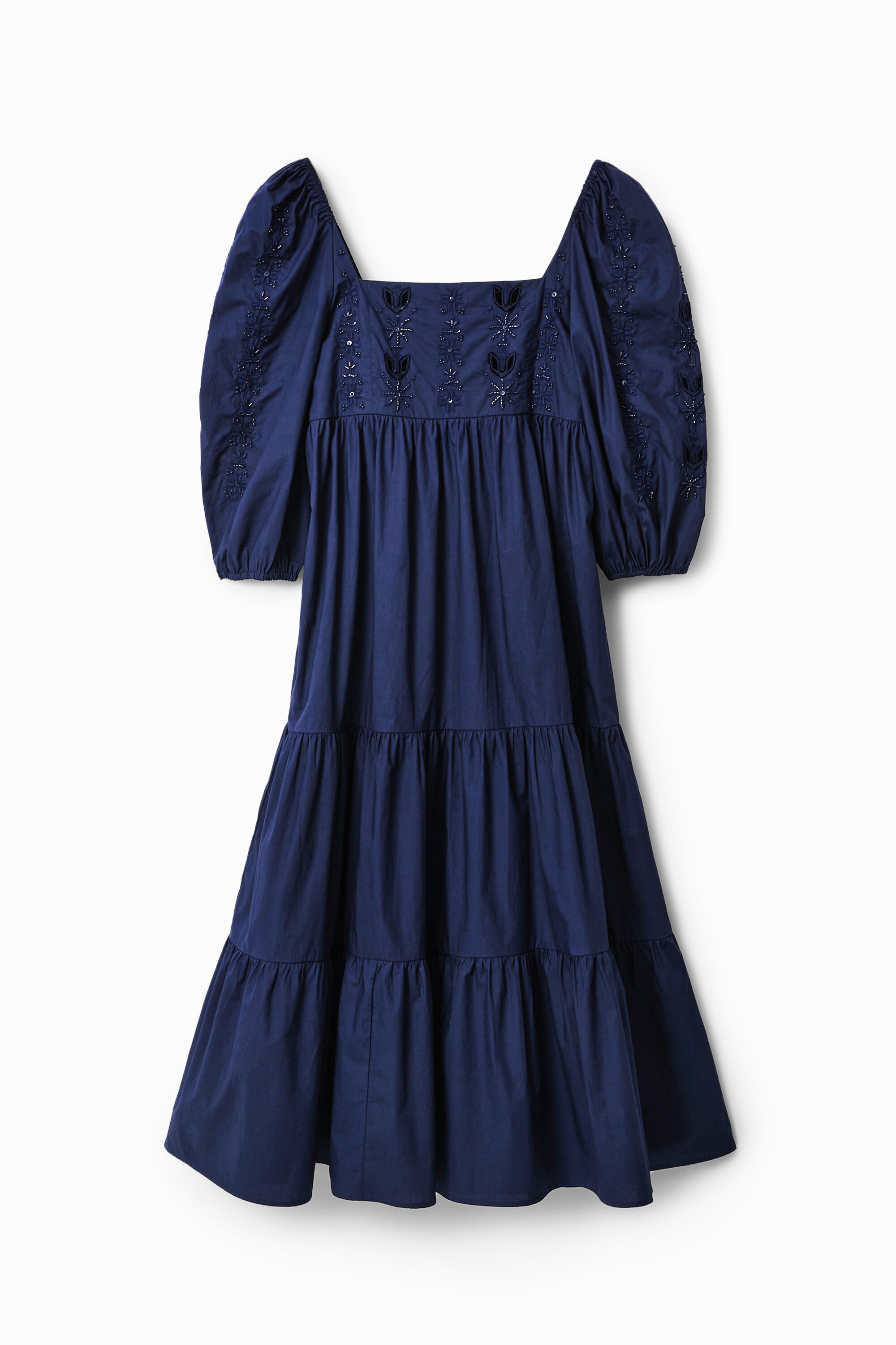 Robe midi broderies