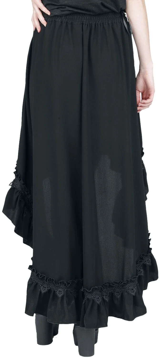 Gothic - Jupe Asymétrique | Sinister Gothic Jupe mi-longue