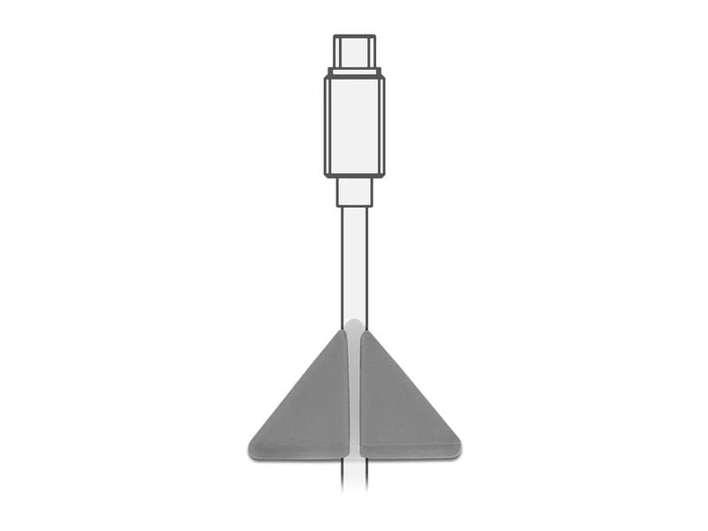 Delock Kabelhalter Dreieck Set 2 Stück Delock Kabelhalter Dreieck Set 2 Stück