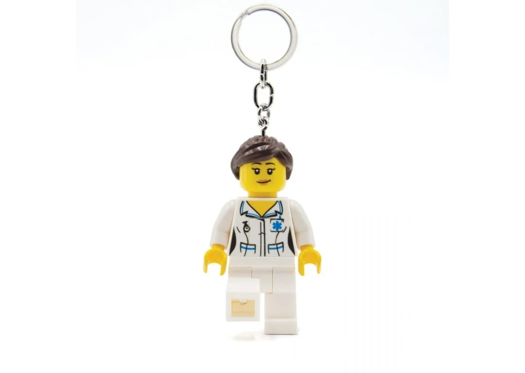 LEGO - Nøglering m/LED - Sygeplejerske