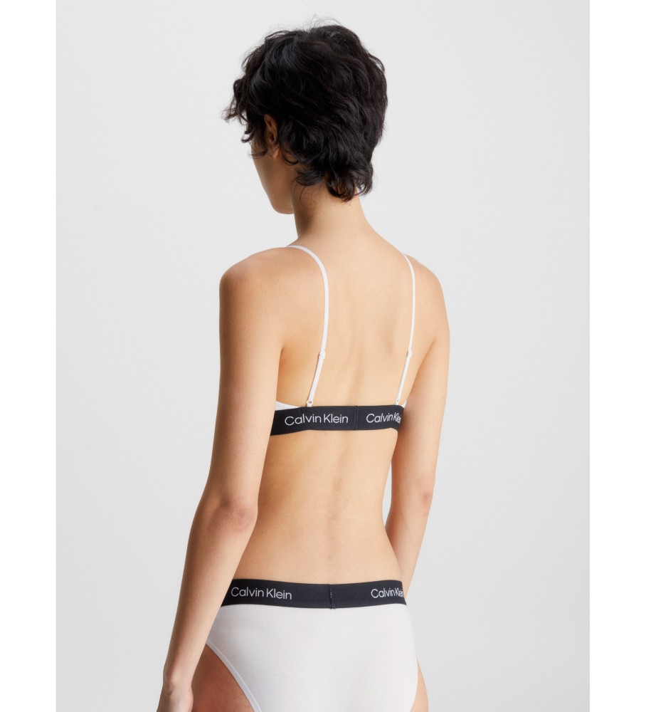 Sutiã Calvin Klein de alças finas CK96 branco