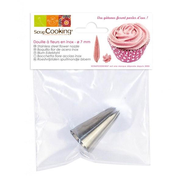 Douille pâtisserie inox - Fleur Scrapcooking
