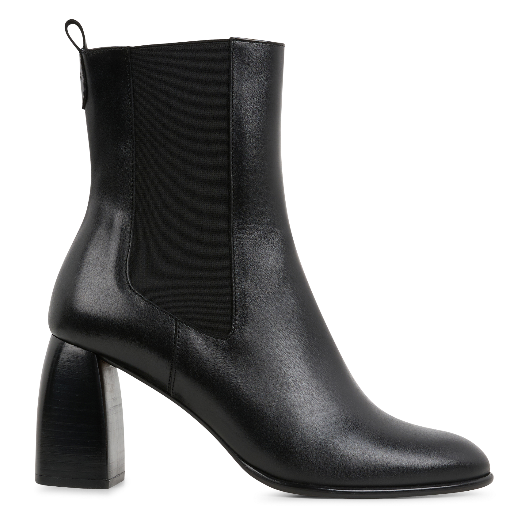 CLAYTON - Bottines à talons en cuir | Noir