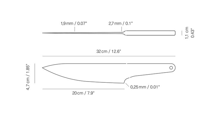Veark CK20 - Chefs knife - Drop Forged