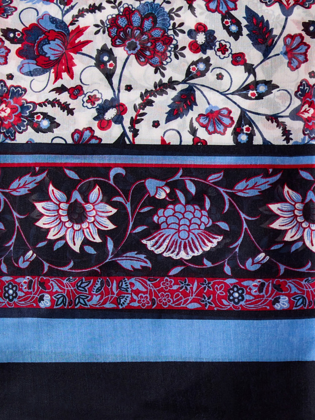 Foulard à imprimé fleuri