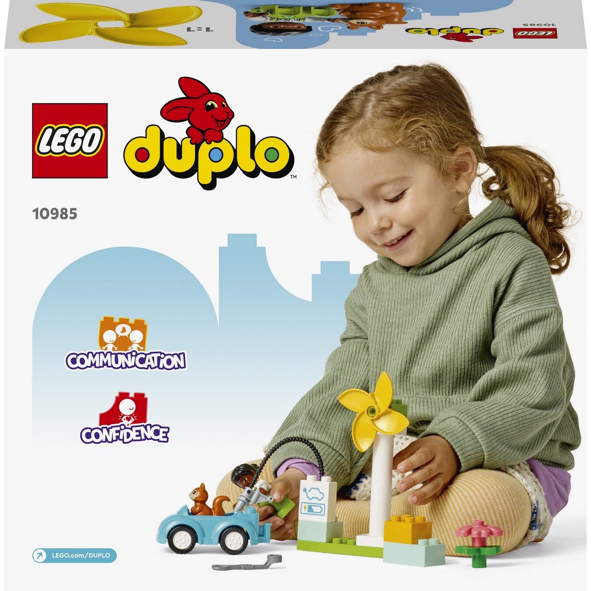 L'éolienne et la voiture électrique Lego Duplo 10985