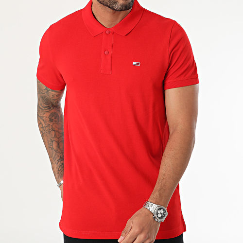 Polo Manches Courtes Slim Placket 8312 Rouge