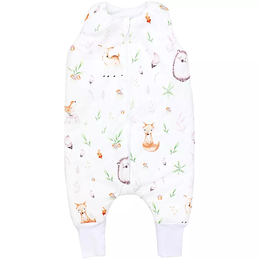 TupTam Baby Winter Schlafsack mit Beinen grünweiß