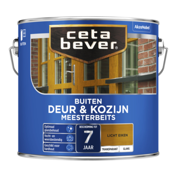 CetaBever Meesterbeits Deur & Kozijn glans transparant licht eiken 2,5 liter