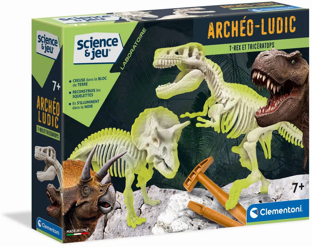 SCIENCE & JEU - ARCHEO LUDIC - T-REX & TIRCERATOPS