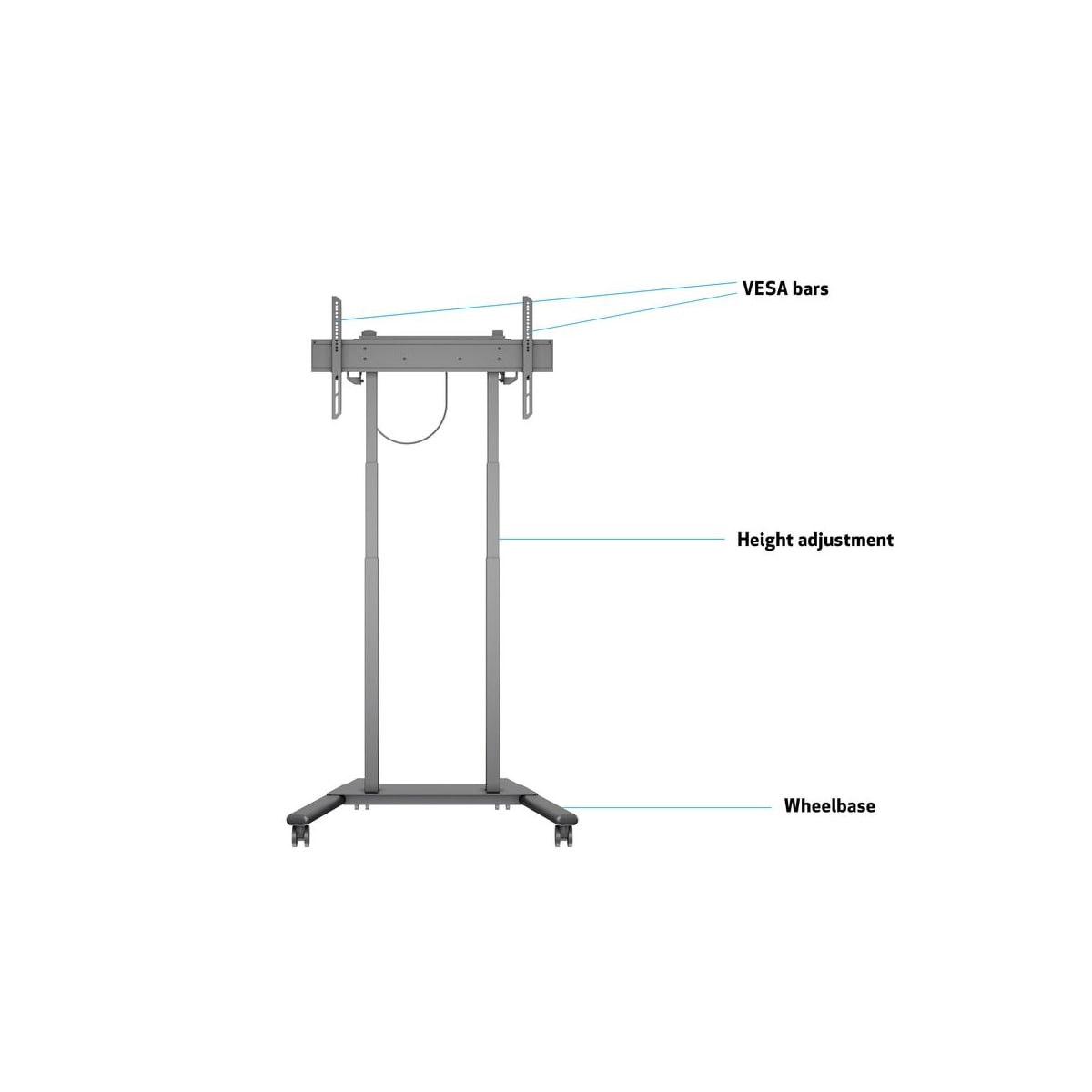 Multibrackets 6751 digitalskiltmontering 2,29 m (90