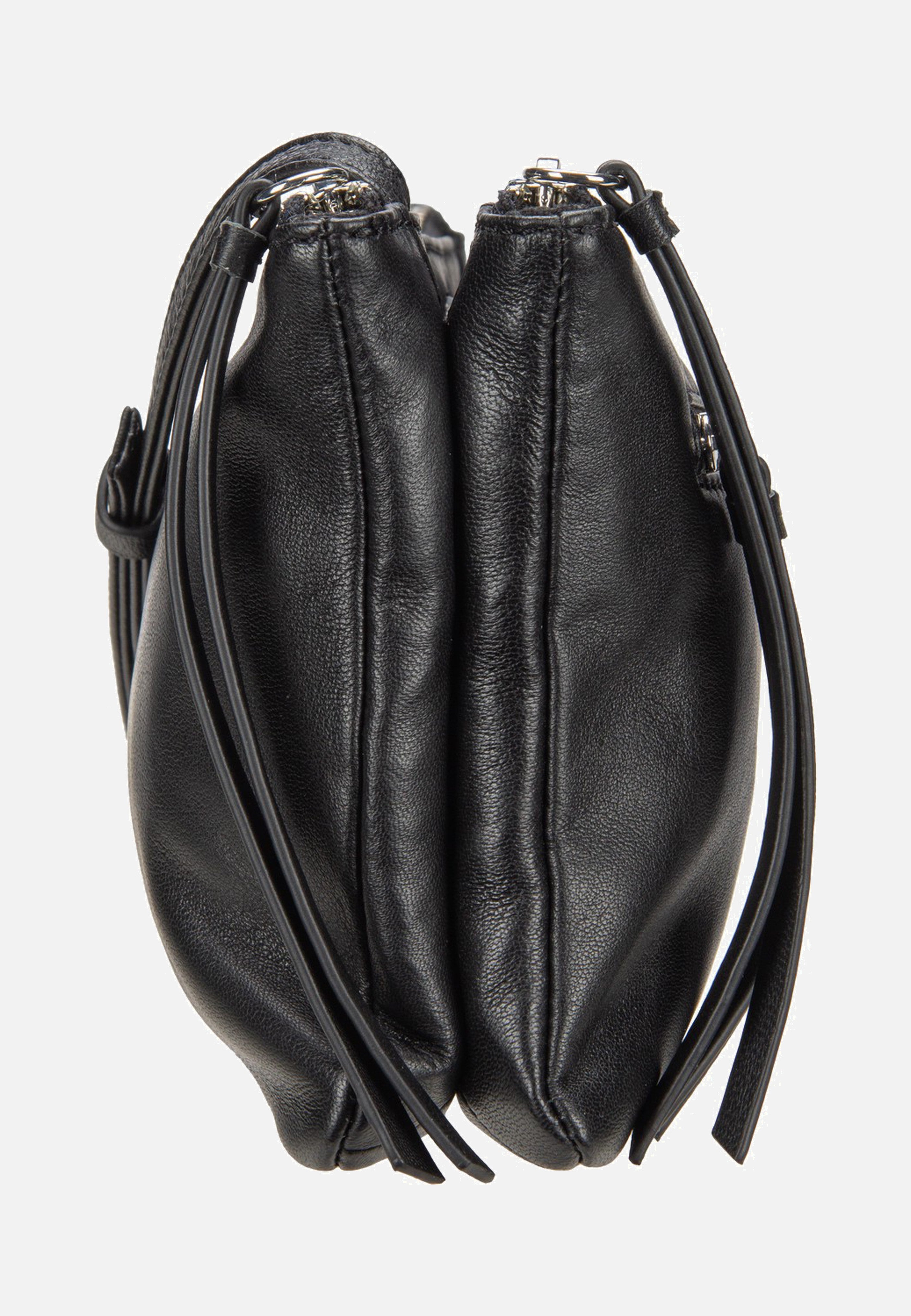 Zena S Indian Sheep Double Black - Crossbody Bag