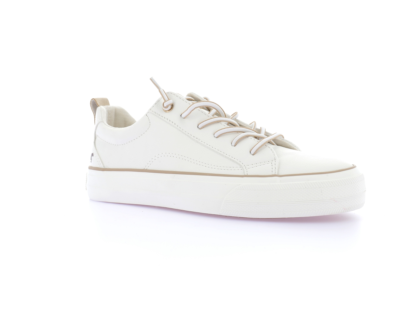 Mustang-1272 311 Synthétique Blanc Beige