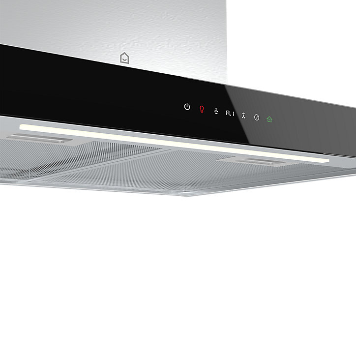 Hotte décorative inox GoodHome GHBH60ASBL, 60 cm