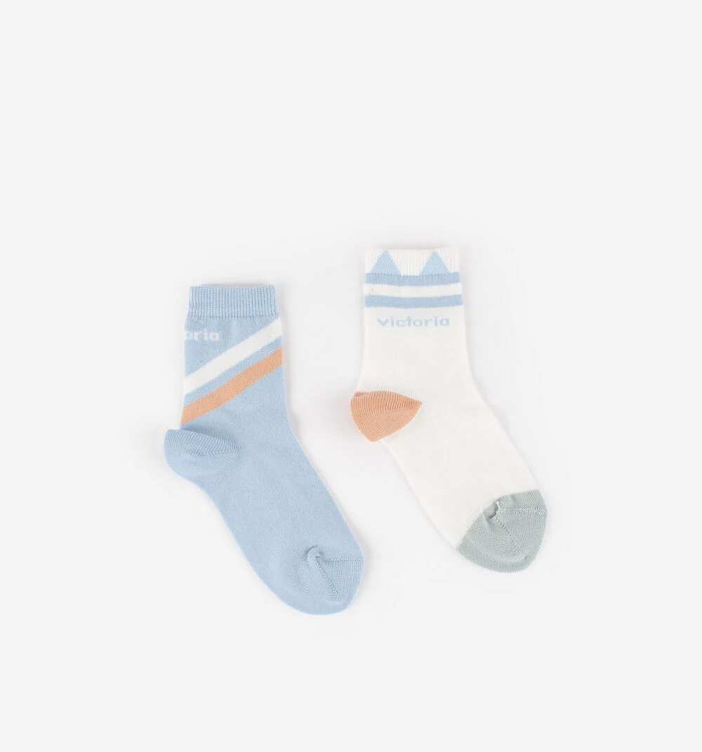 CHAUSSETTES ENFANT MOTIF ANIMAUXAZUL