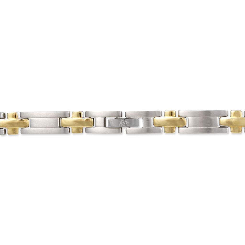 Bracelet Pierre Acier Bicolore