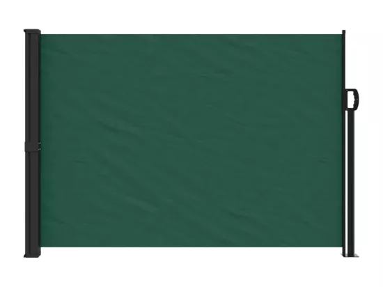 Auvent latéral rétractable vert foncé 140x300 cm