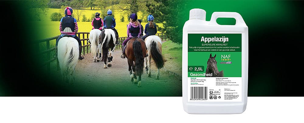 NAF Appelciderazijn – Voor een gezonde spijsvertering en vitaliteit bij paarden