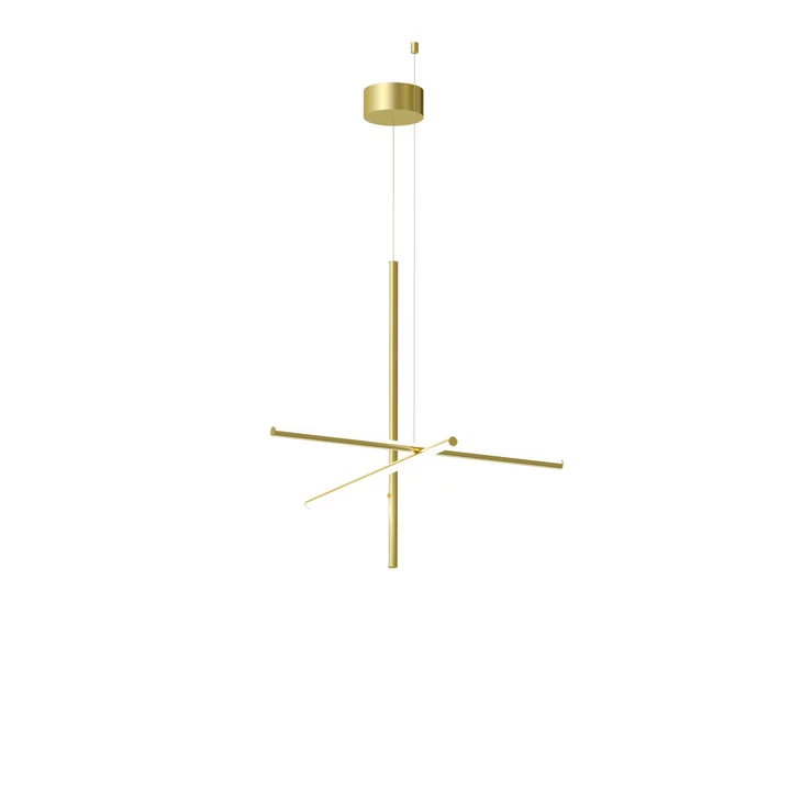 Flos - Coordinates S1 LED Pendelleuchte, champagner eloxiert