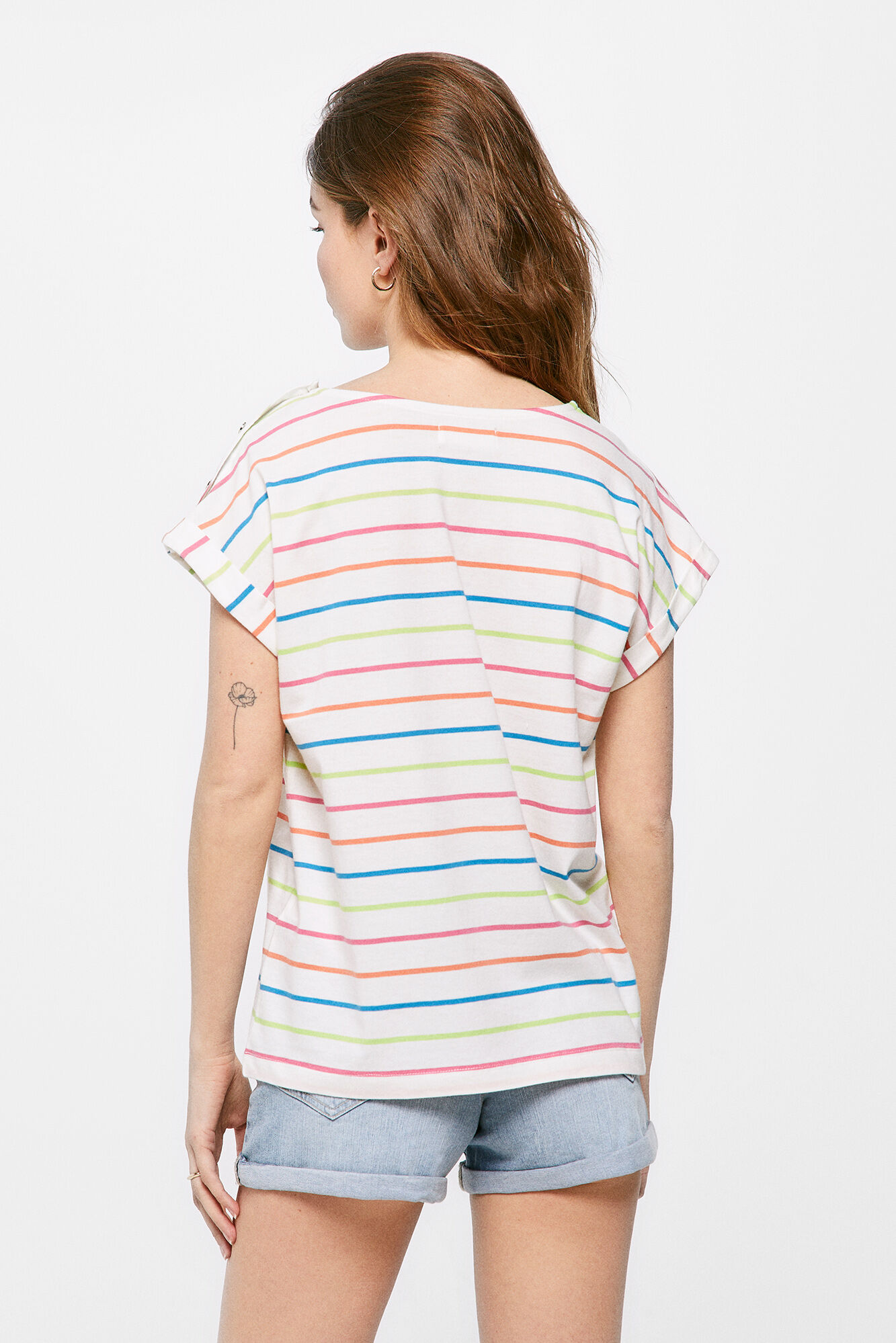 Camiseta de manga curta - bege