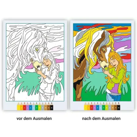Ravensburger CreArt Malen nach Zahlen ab 7: Pferdeträume