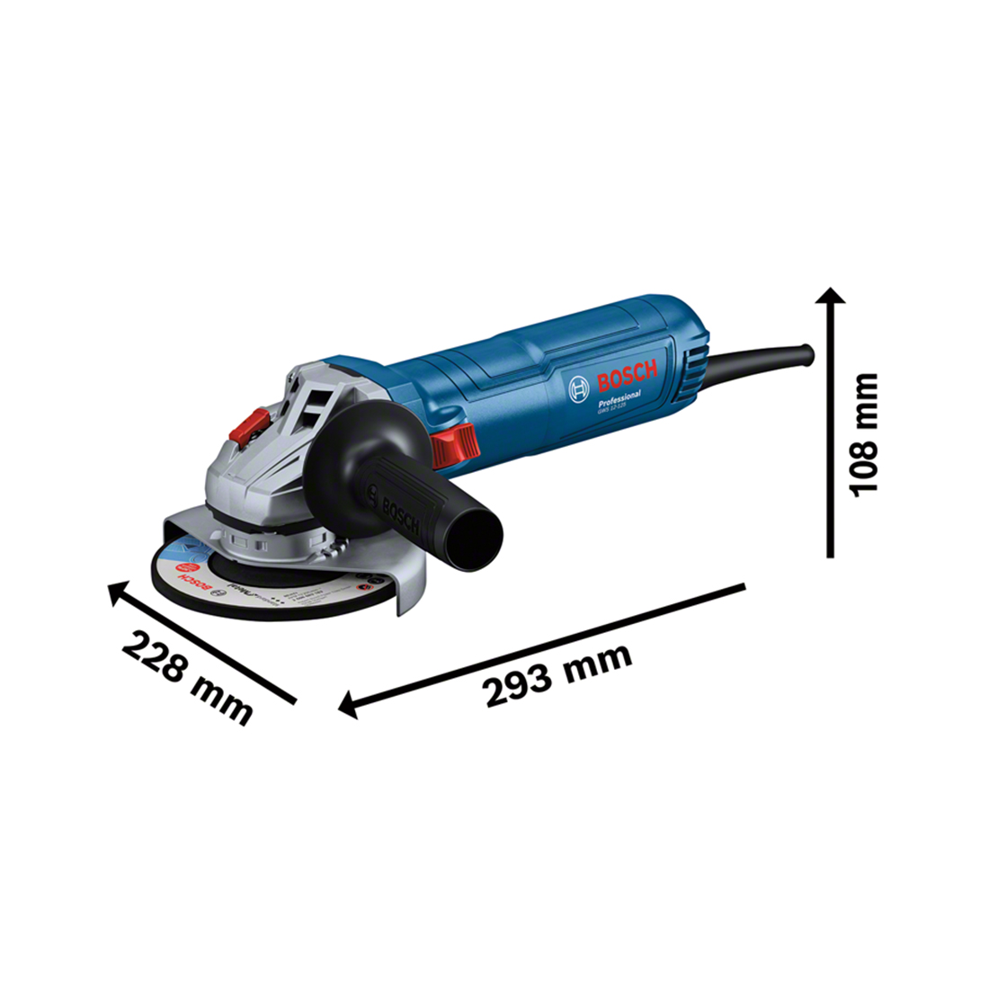 Bosch Winkelschleifer GWS 12-125 SDS-clic im Karton (CH) (0.601.3A6.130)