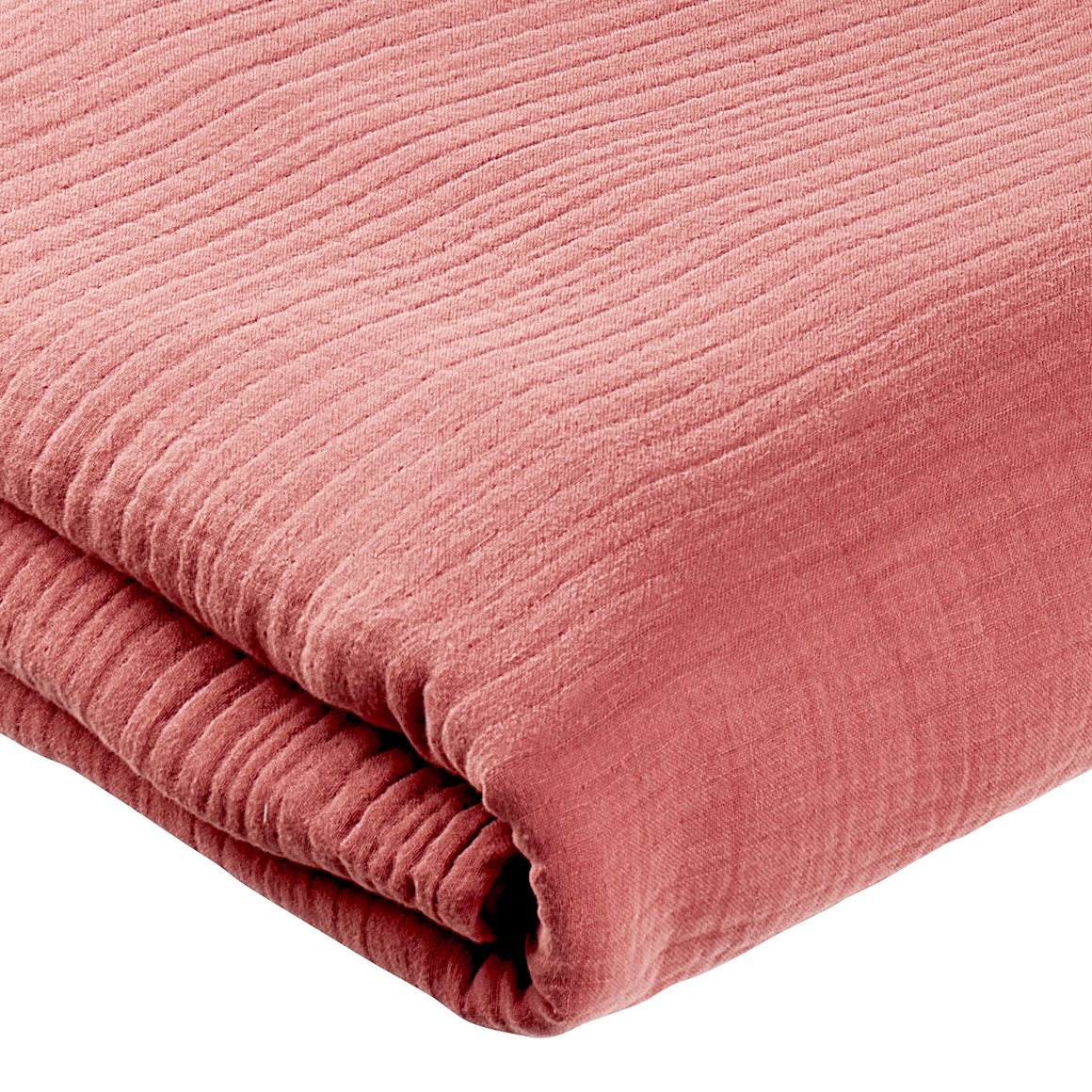 Topolino Pure Collection Musselin-Decke 130 x 170 cm hellrot