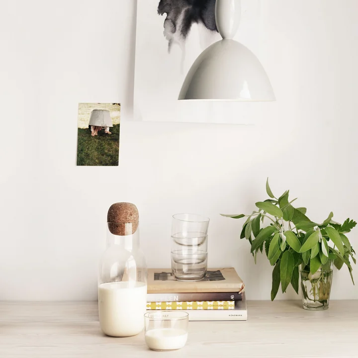 Muuto - Corky Trinkglas (4er-Set), low, clear