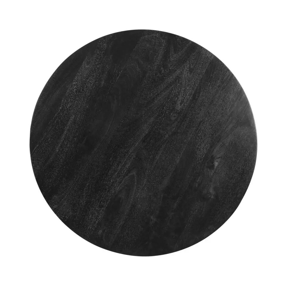 Lewis & Loft Eettafel Lien - FSC® mangohout - Rond - ø105 cm - Zwart