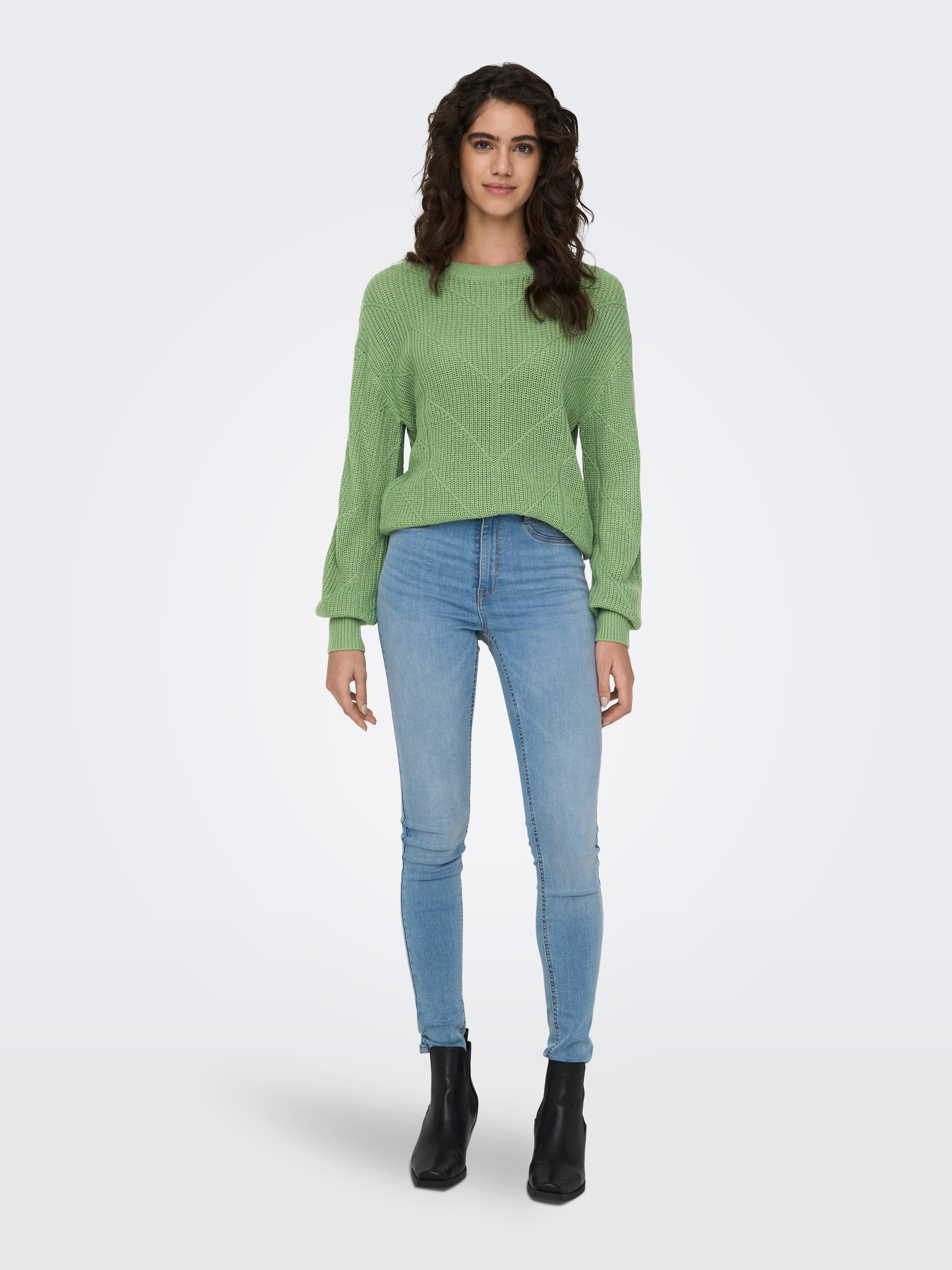 JDYLENETTE Strickpullover Basil