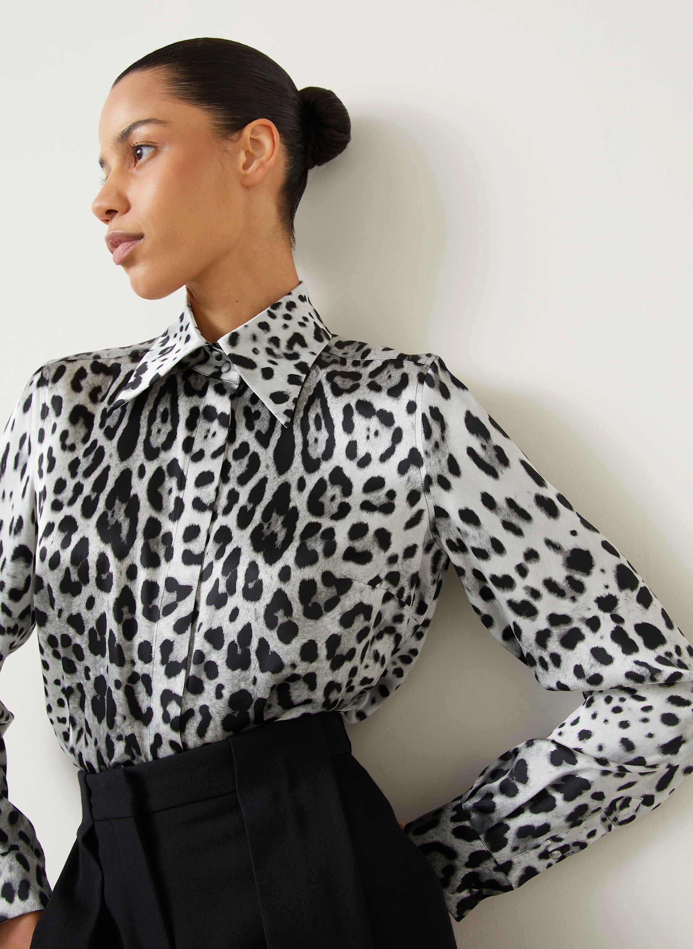 DOLCE & GABBANA Hemdbluse aus Seide