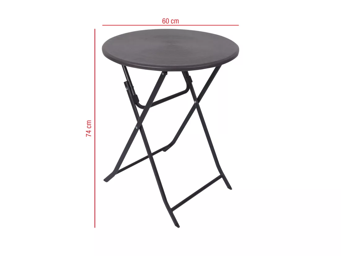 Table de Jardin Pliante en Plastique pour Terrasse Exterieur