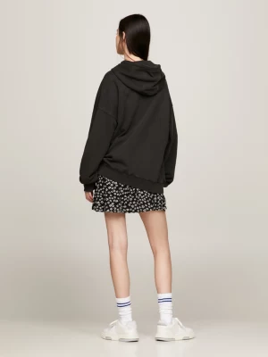 Moletom com capuz oversized com estampa de pantera