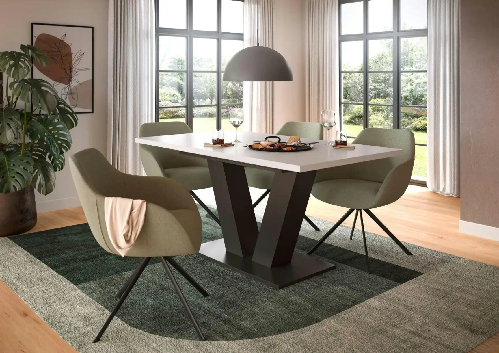 Esstisch 150 x 90 cm ausziehbar Moritz