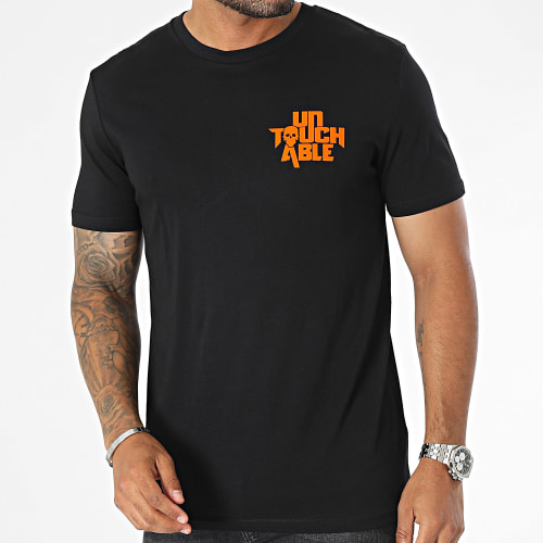 Tee Shirt Logo Velvet Noir Orange
