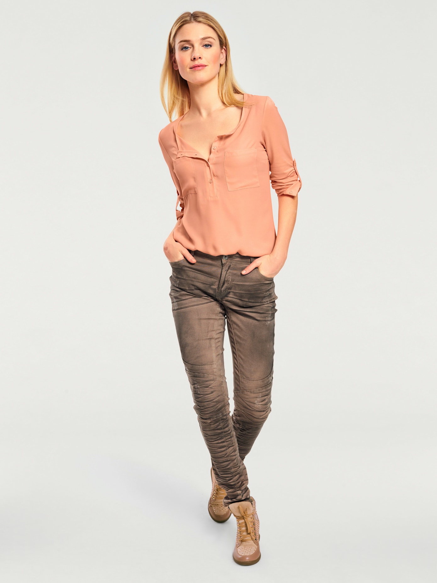 Pantalon boyfriend coupe droite