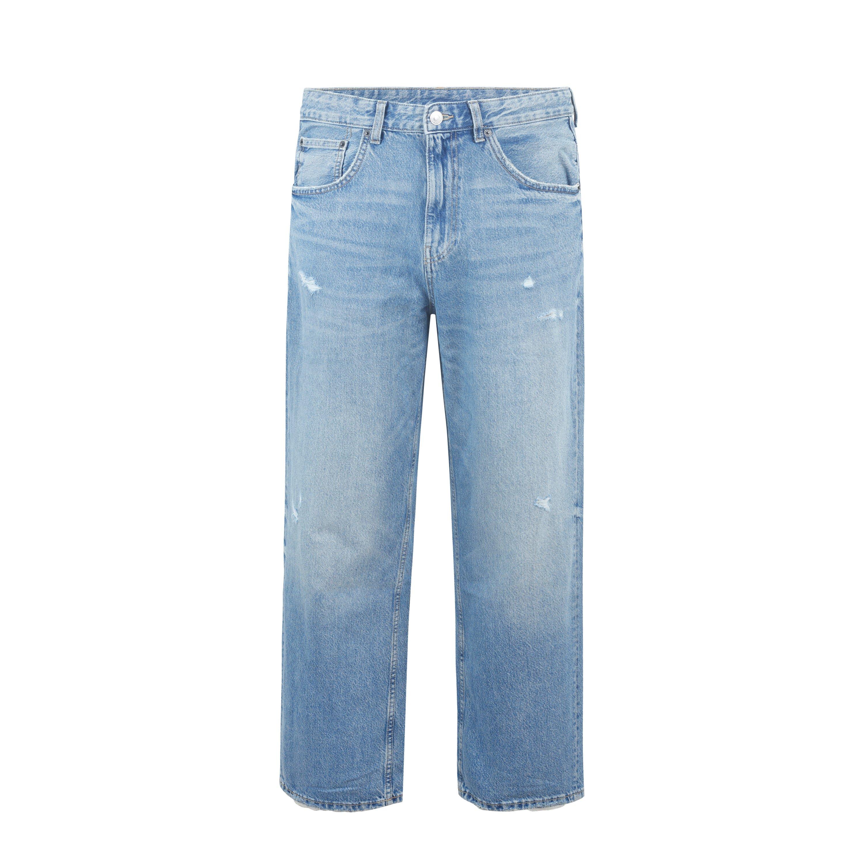 Fabric Baggy Jeans