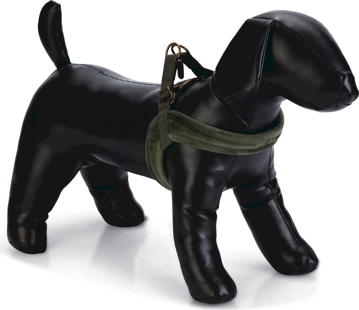 Designed by Lotte hondentuig Velura groen 15-36 x 1 cm XXS