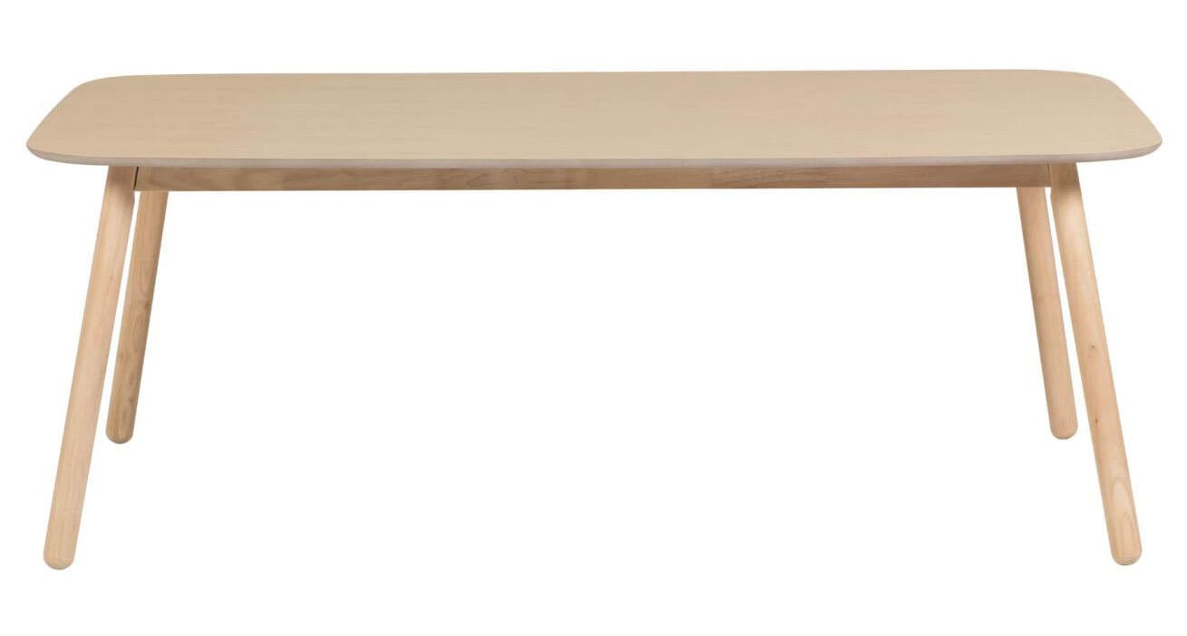 Kave Home Esstisch BATILDE 140 x 70 cm Esche braun