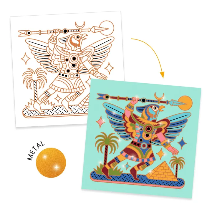 Djeco Coloriages Animaux guerriers