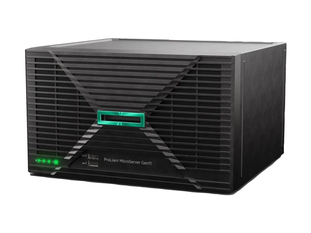 HPE ProLiant MicroServer Gen11 - Server - ultra mikro tower envejs - 1 x Xeon E-2434 / op til 5 GHz - RAM 32 GB - SATA - non-hot-swap 3.5