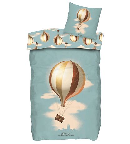 H.C. Andersen Bettwäsche - Heißluftballon - Baby - At Rejse Er A