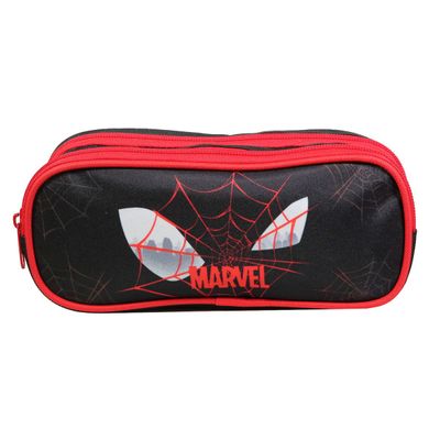 Trousse rectangulaire Spiderman - 2 compartiments - noir - Bagtrotter