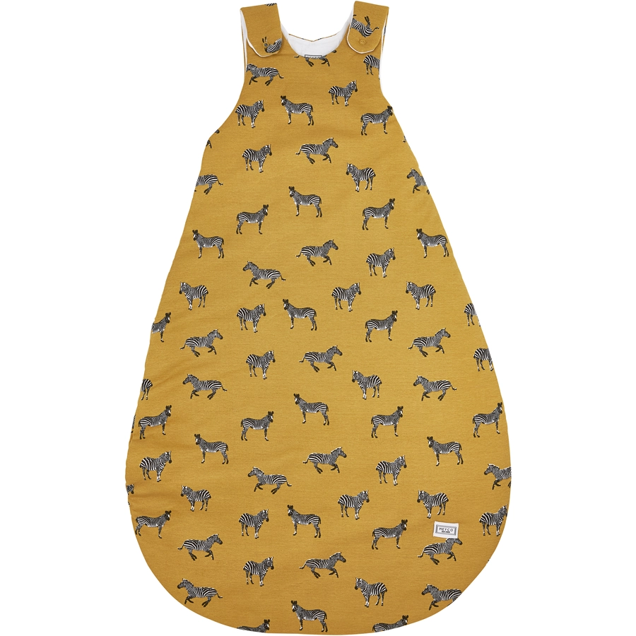 Meyco Schlafsack Jersey 2-tlg Zebra Animal honey gold