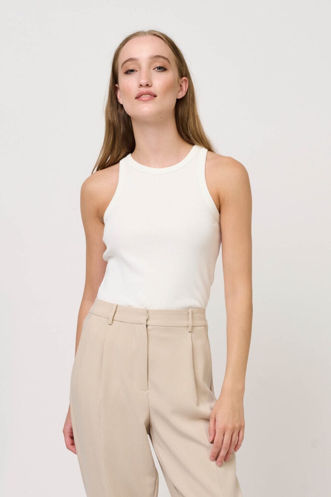Bruuns Bazaar KatyBB Rib Tank top white